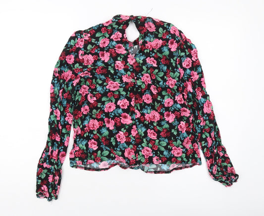 Womens UK Size 10 Nobody's Child Multicoloured Basic Blouse