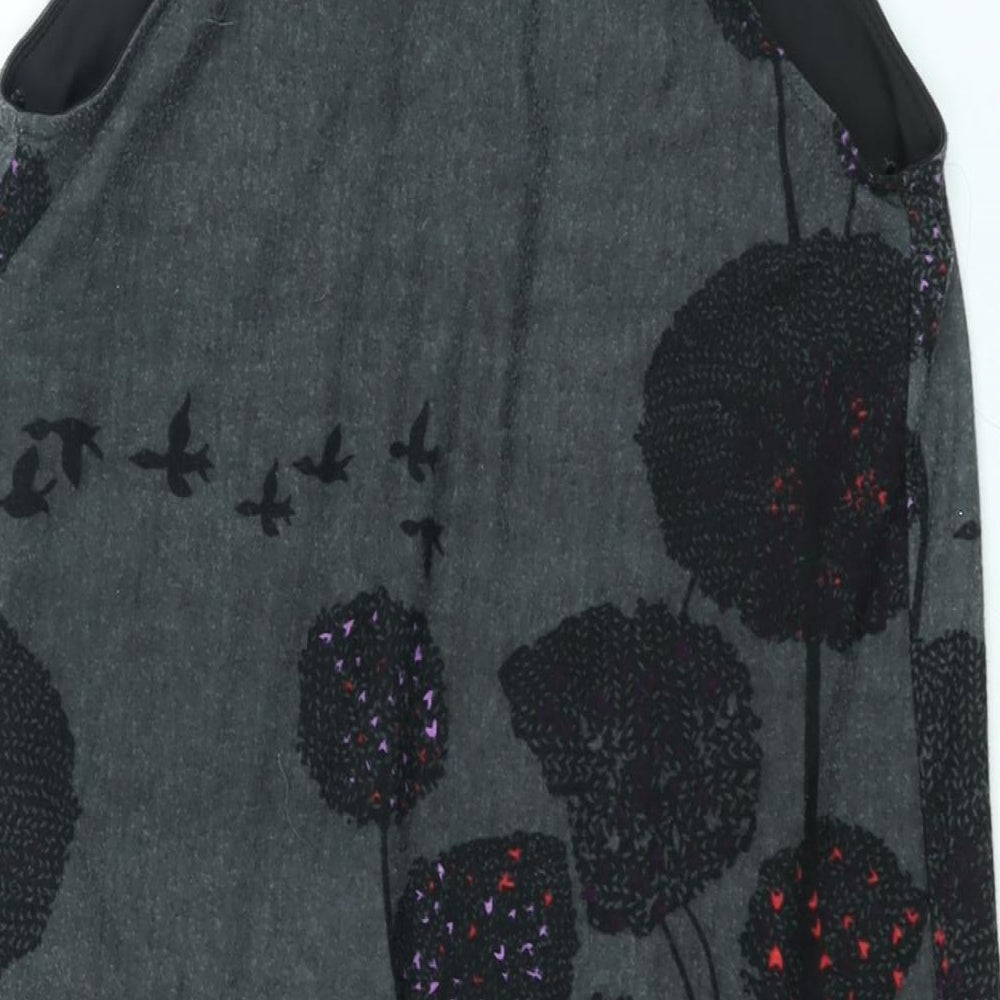 Womens UK Size 12 New Look Grey Camisole Blouse