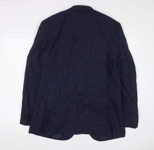 Mens UK Size 42 Marks and Spencer Regular Blue Suit Jacket