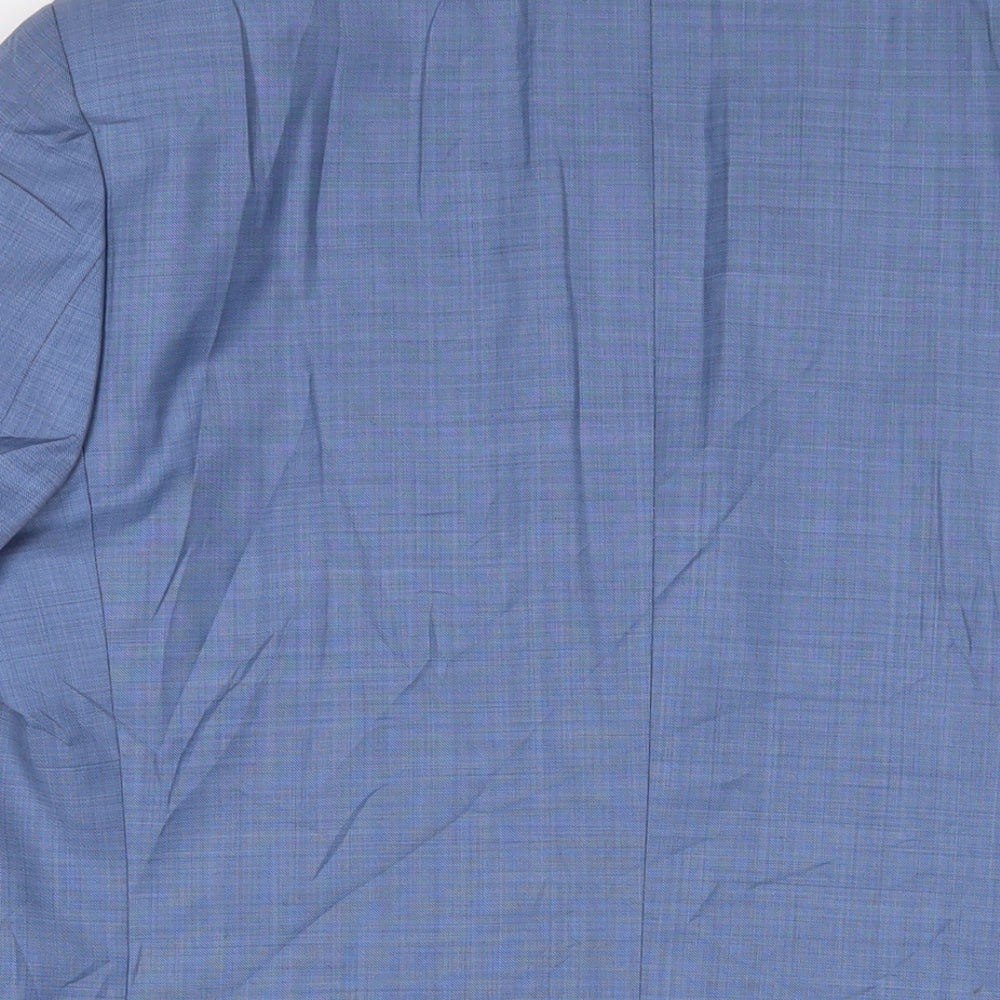 Mens UK Size 42 River Island Regular Blue Suit Jacket