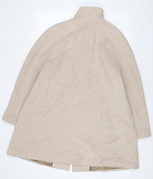 John Lewis Womens Pink Jacket Coat Size 12 Button