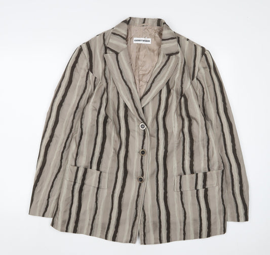 Womens UK Size 20 Gerry Weber Brown Jacket