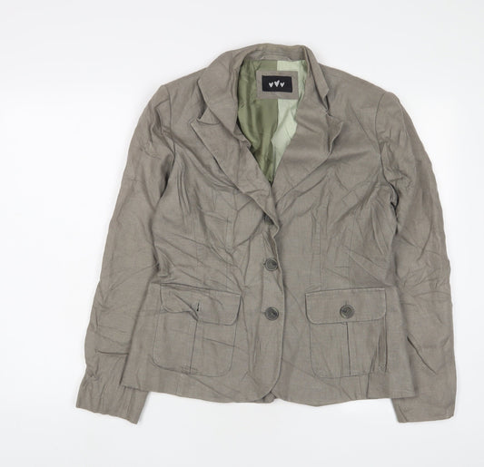 Womens UK Size 12 Per Una Green Jacket