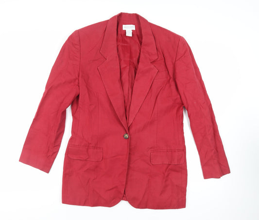 Womens UK Size 14 Lands' End Red Jacket