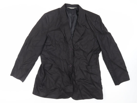Womens UK Size 14 St Bernard Black Jacket