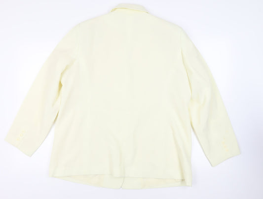 Classics Womens Ivory Jacket Blazer Size 20 Button