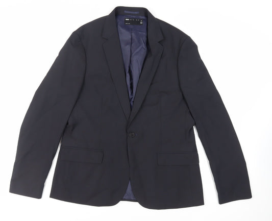 Mens UK Size 42 ASOS Regular Blue Suit Jacket