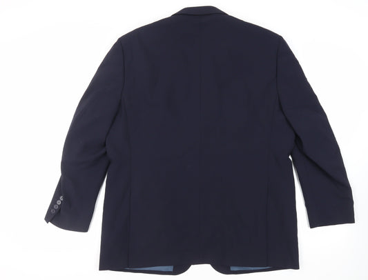 Mens UK Size 44 Greenwoods Regular Blue Suit Jacket