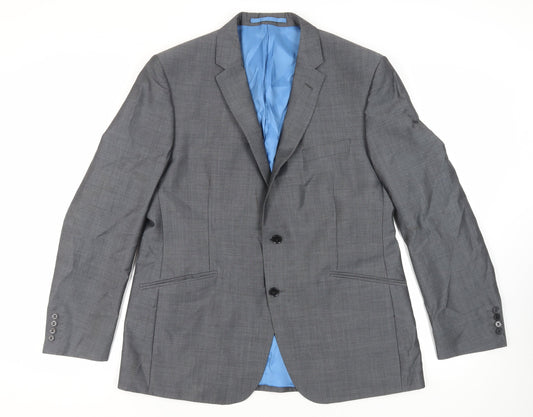 Mens UK Size 44 Autograph Regular Grey Suit Jacket