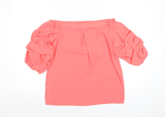 Womens UK Size 8 Dorothy Perkins Pink Basic T-Shirt