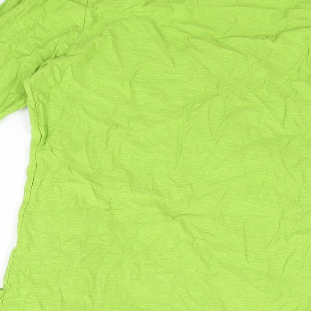 Womens UK Size S Adini Green Basic T-Shirt
