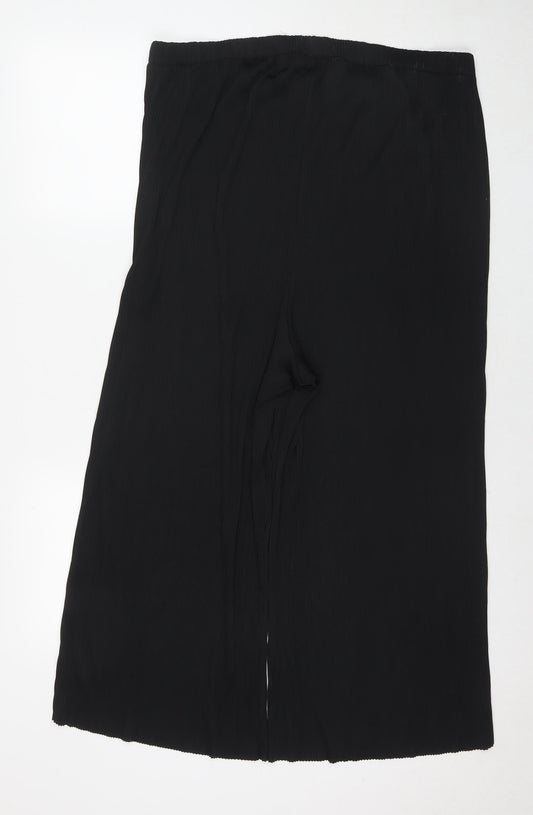 Womens UK Size 16 ASOS Regular Fit Black Trousers