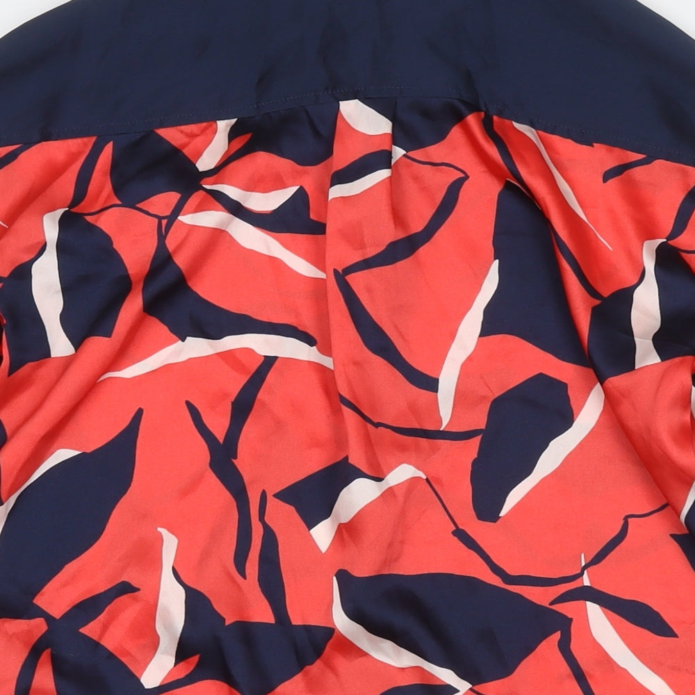 Womens UK Size 6 Marks and Spencer Red Tunic Button-Up