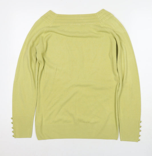 Womens UK Size 12 Marks and Spencer Yellow Pullover Jumper