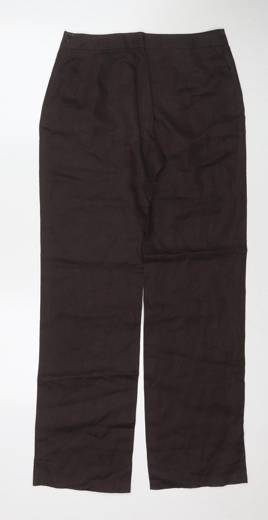 Womens UK Size 30 Promod Regular Fit Brown Trousers