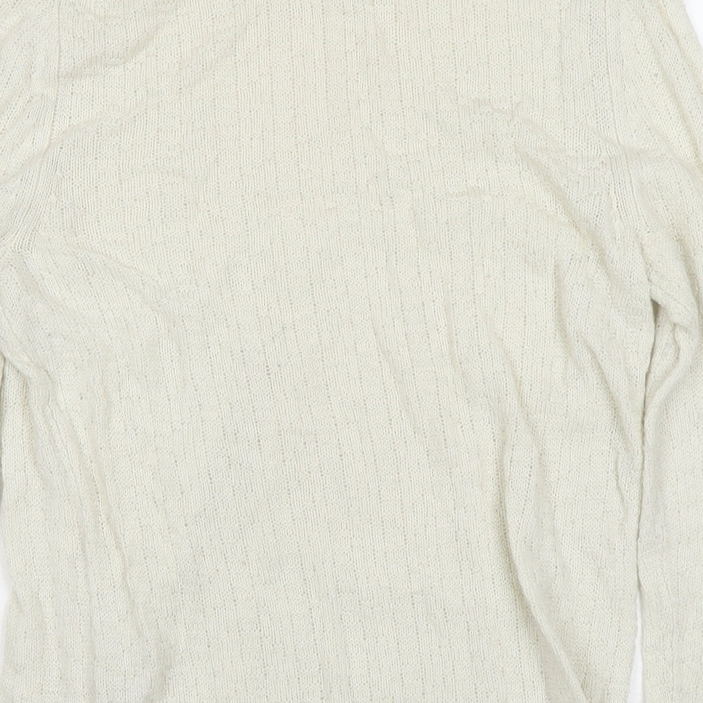 Womens UK Size M Gap White Pullover Jumper