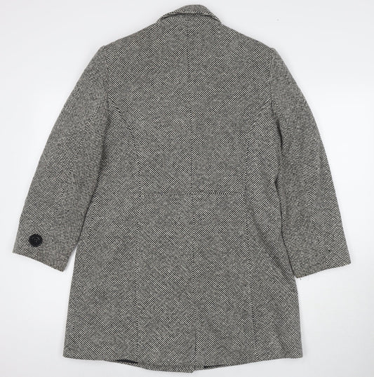 Womens UK Size 12 BHS Grey Overcoat