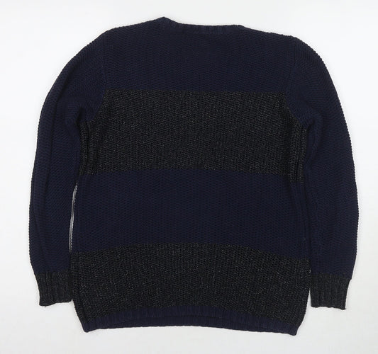 Womens UK Size 10 Marks and Spencer Blue Pullover Jumper