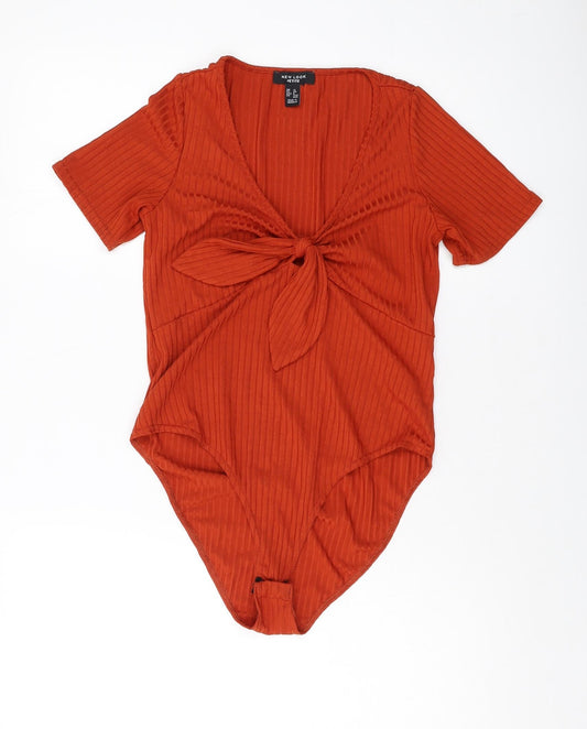 Womens UK Size 12 New Look One-Piece Brown Bodysuit
