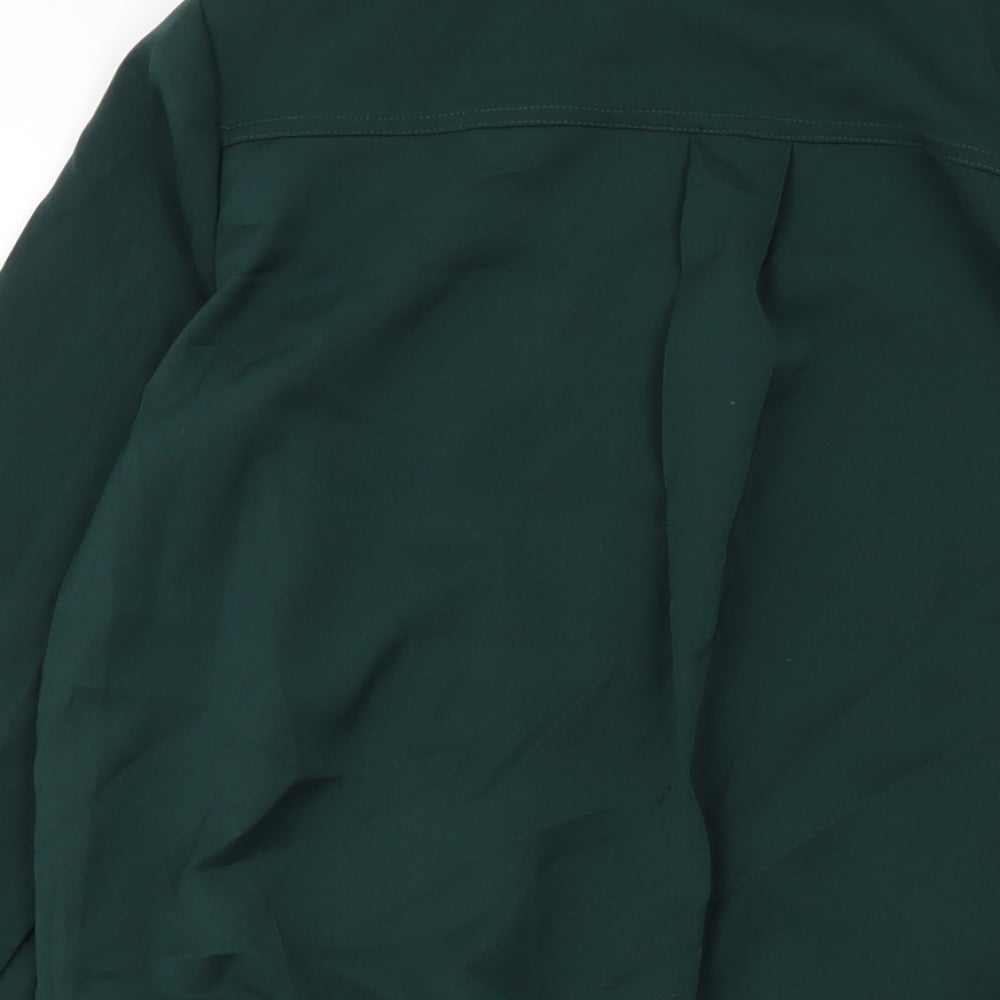 Womens UK Size XS Nina Leonard Green Bomber Jacket