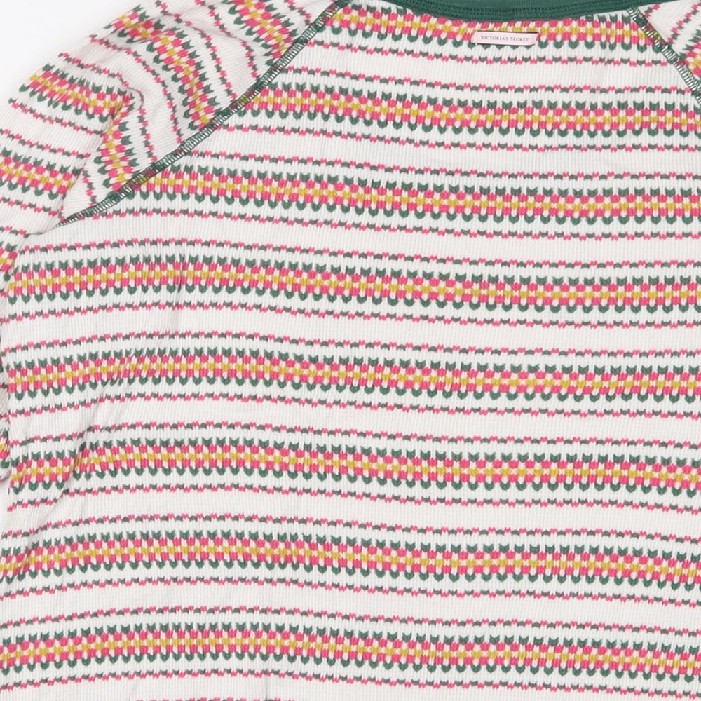Womens UK Size M Victoria's Secret Multicoloured Basic T-Shirt