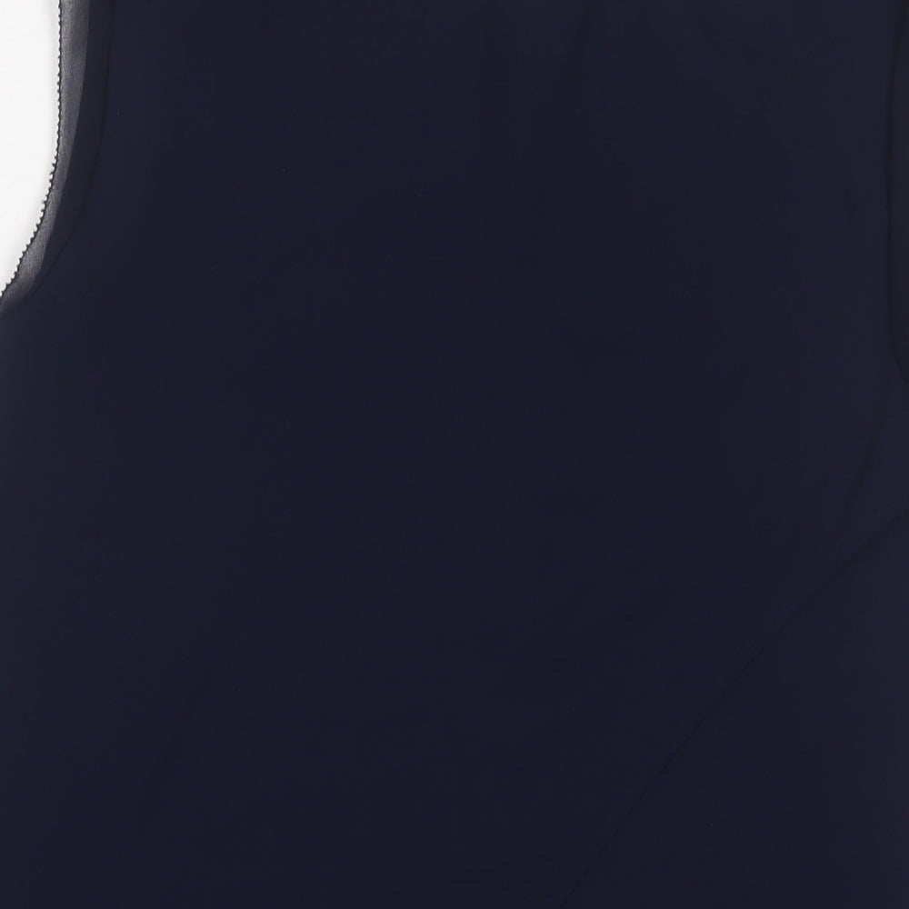 Womens UK Size 8 Oasis Blue Basic Tank