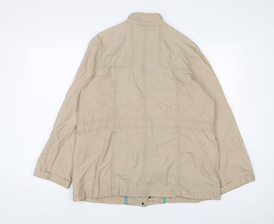 RJR.John Rocha Womens Beige Jacket Size 14 Zip