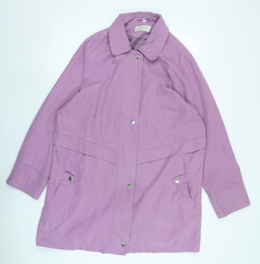 Womens UK Size L Dannimac Purple Anorak Coat