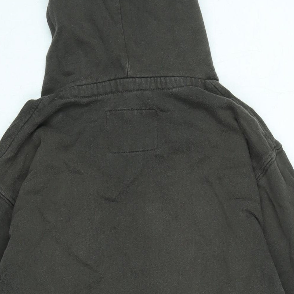 Deluxe Laundry Mens Grey Cotton Pullover Hoodie Size M