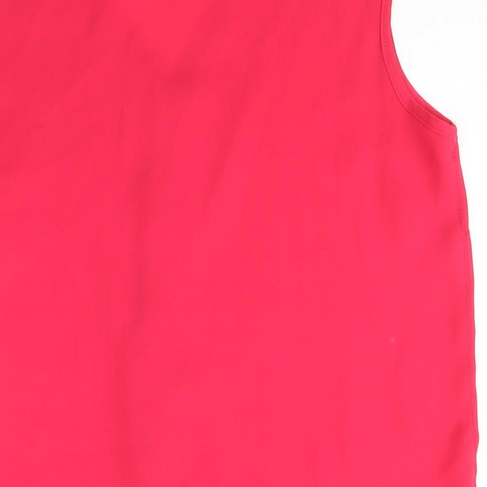Womens UK Size 12 Dorothy Perkins Red Basic Blouse