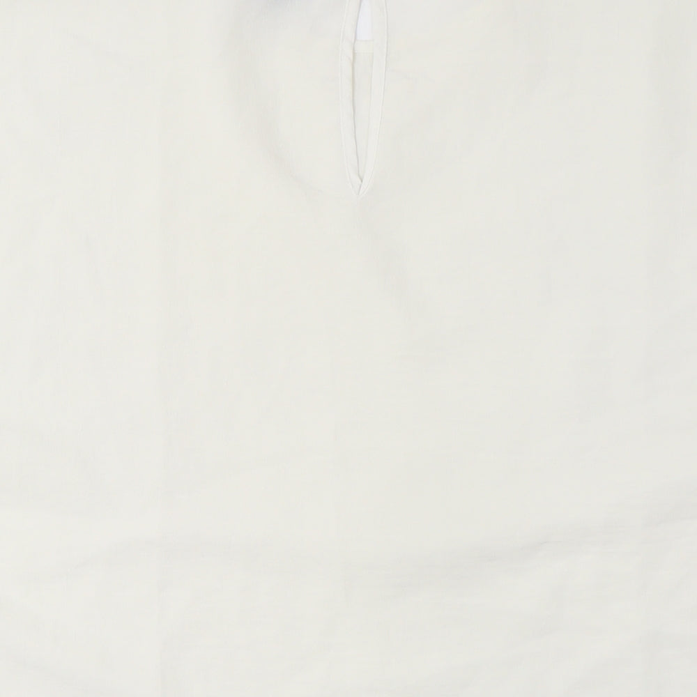 Womens UK Size M New Look Ivory Basic Blouse