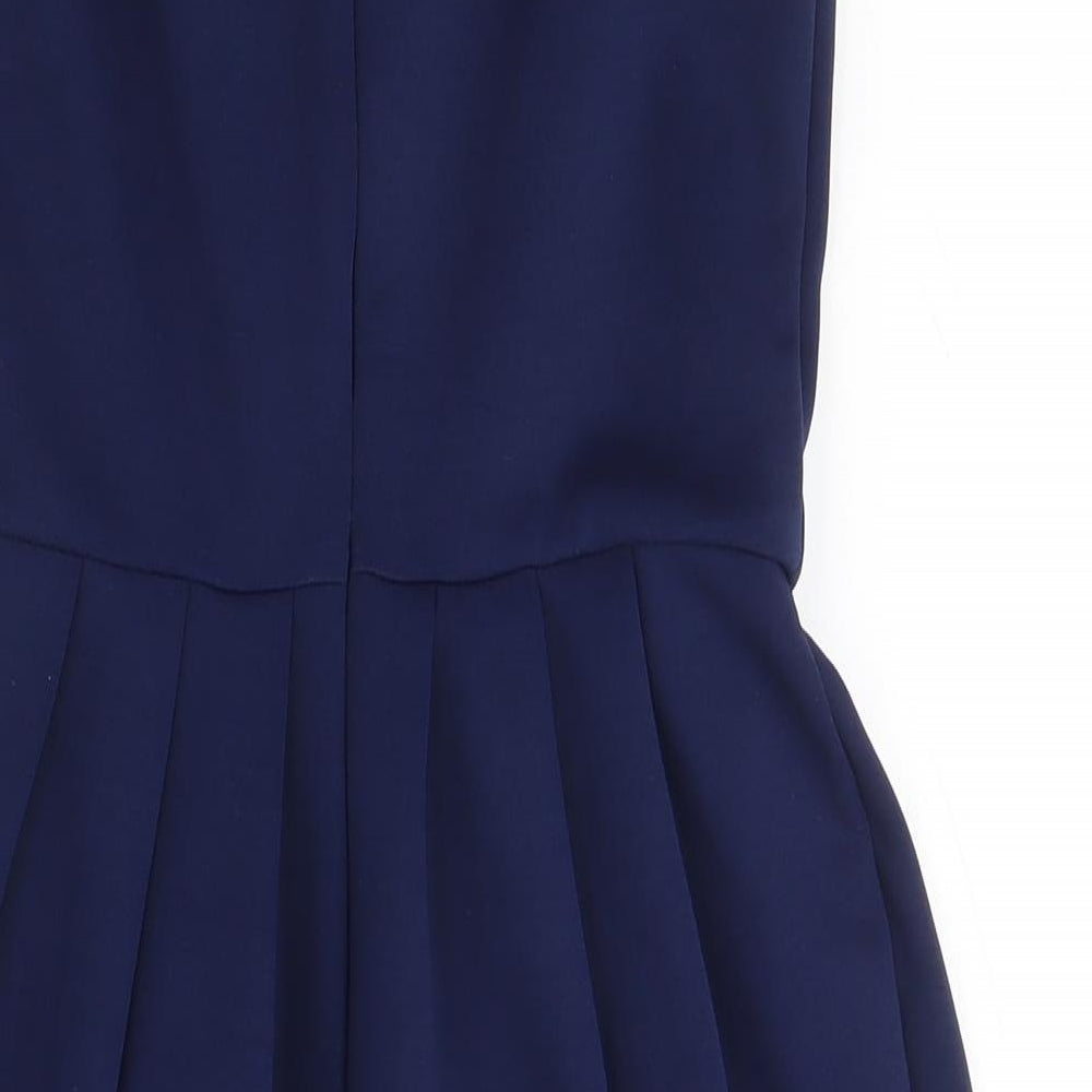 Brand and care label for ASOS Women's Blue Bodycon Dress M - Party Wear