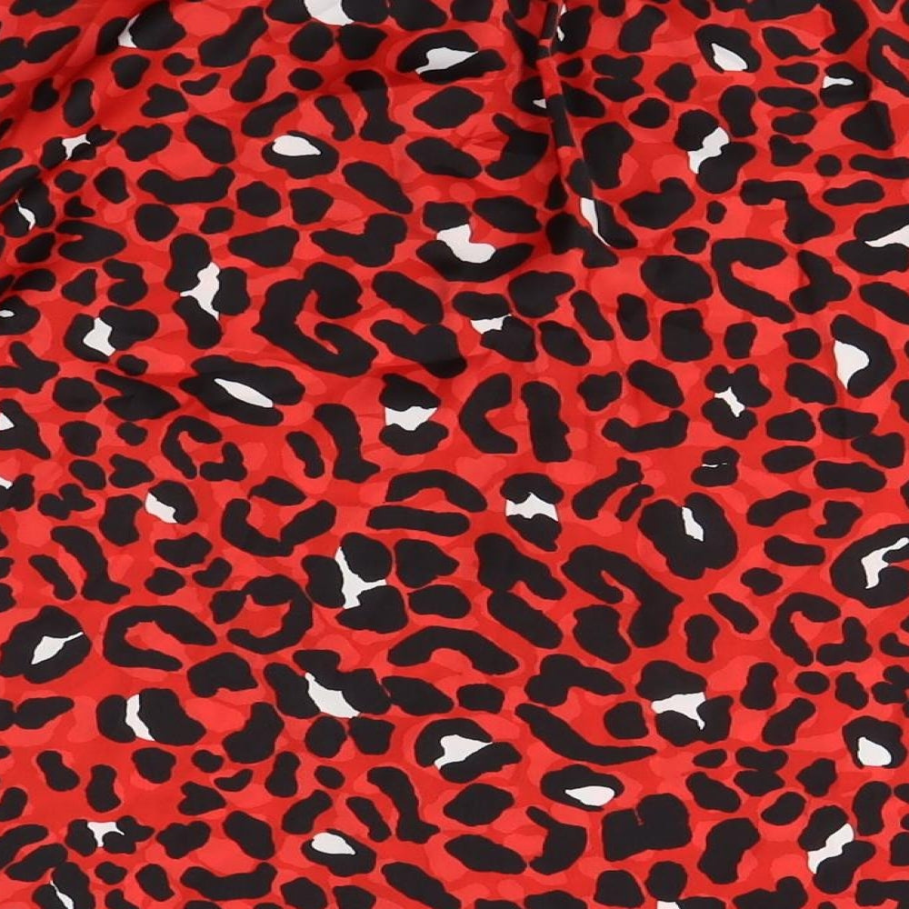 Womens UK Size 10 Marks and Spencer Red Basic Blouse