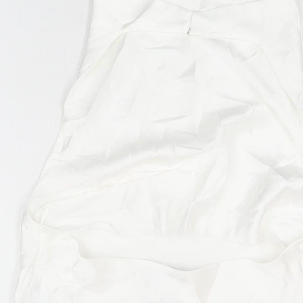 Womens UK Size XS Zara White Basic Blouse