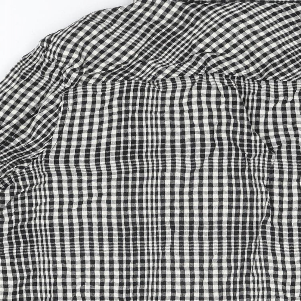 Womens UK Size L Merona Black Basic Button-Up