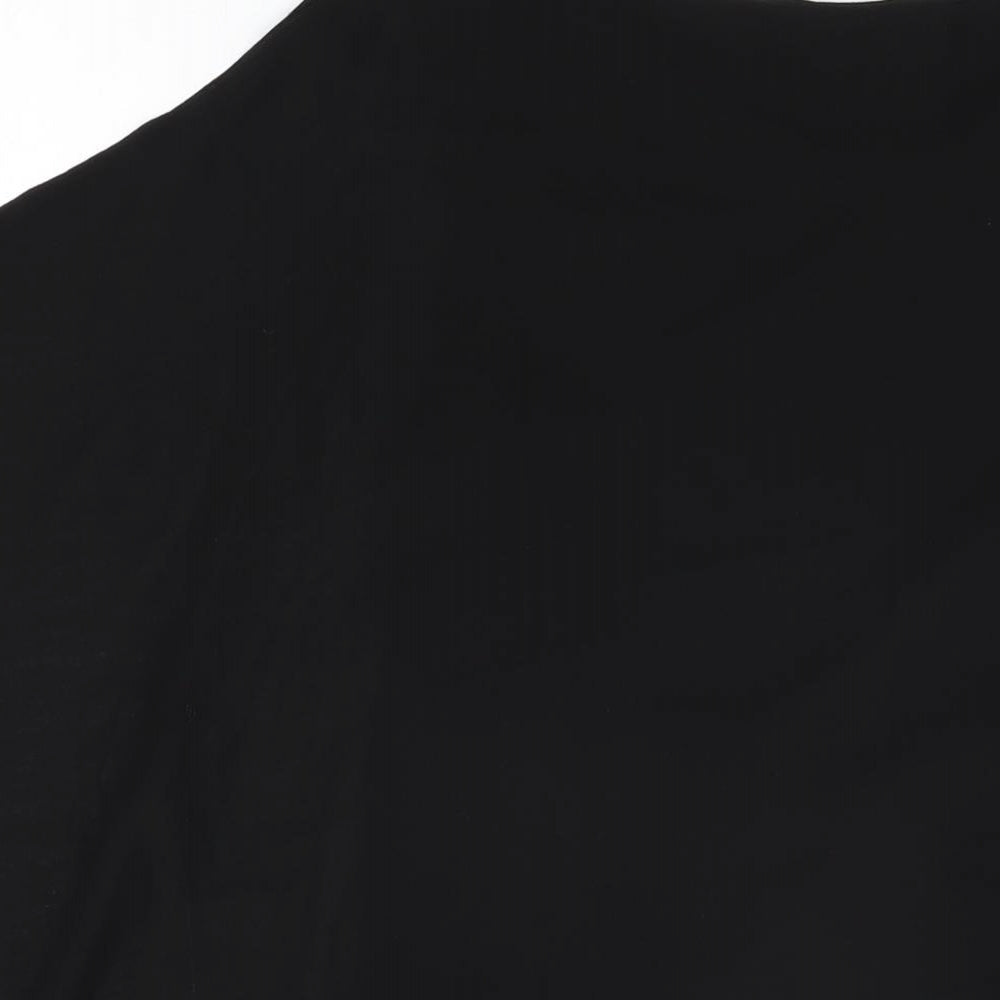 Womens UK Size M Wallis Black Basic Blouse