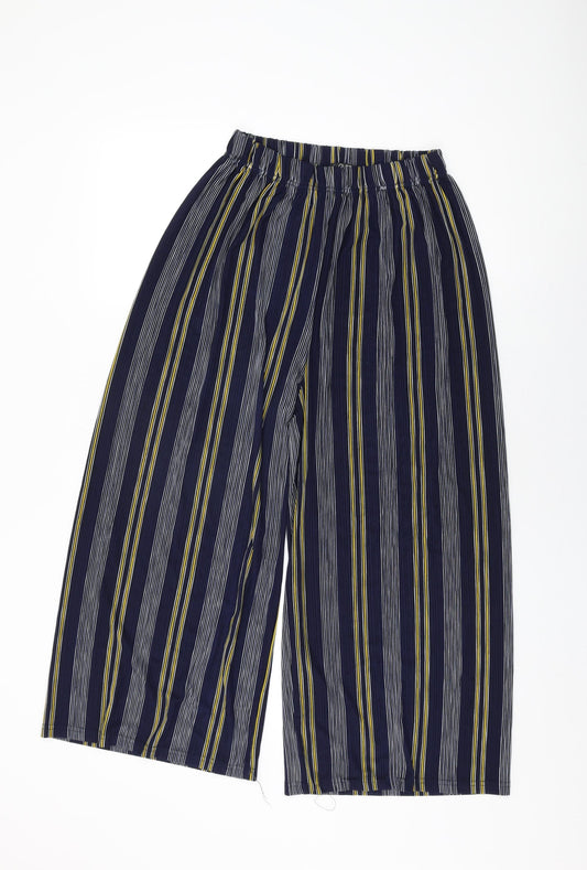 Womens UK Size 12 Quiz Regular Fit Blue Trousers