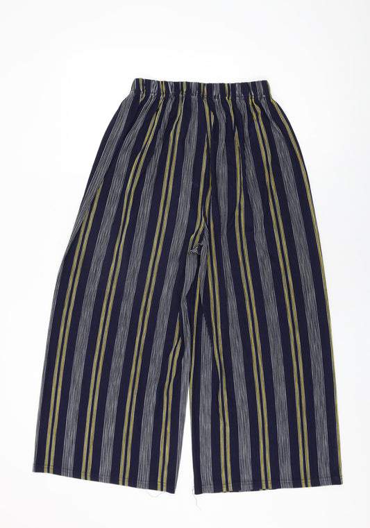 Womens UK Size 12 Quiz Regular Fit Blue Trousers