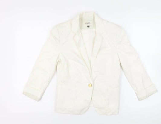 Womens UK Size M Bershka Ivory Jacket