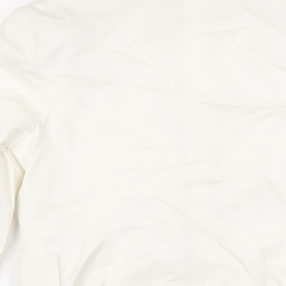 Womens UK Size M Bershka Ivory Jacket