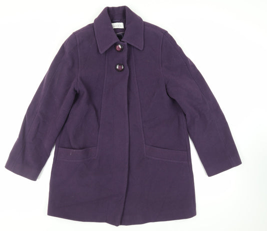 Womens UK Size 14 BHS Purple Overcoat