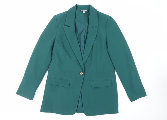 Womens UK Size 10 M&Co Green Jacket