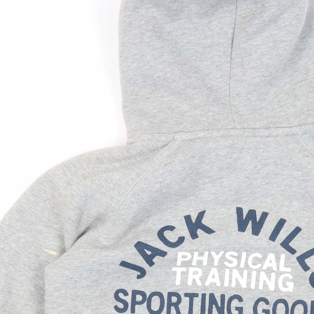 Womens UK Size 6 Jack Wills Grey Full Zip Hoodie