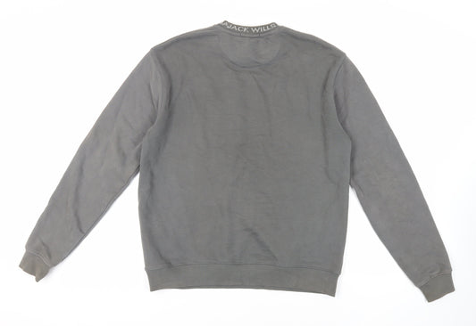 Mens UK Size S Jack Wills Grey Pullover Sweatshirt