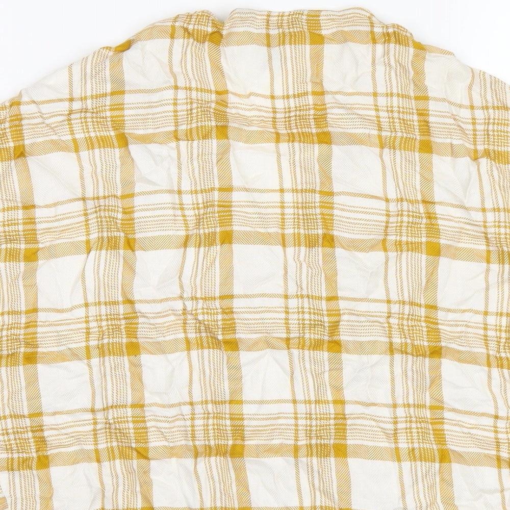 Womens UK Size 6 New Look Yellow Basic T-Shirt