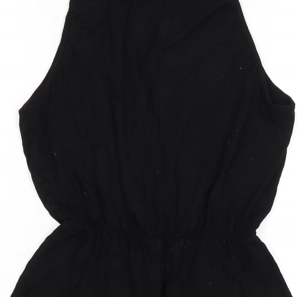 Womens UK Size 8 ASOS One-Piece Black Playsuit