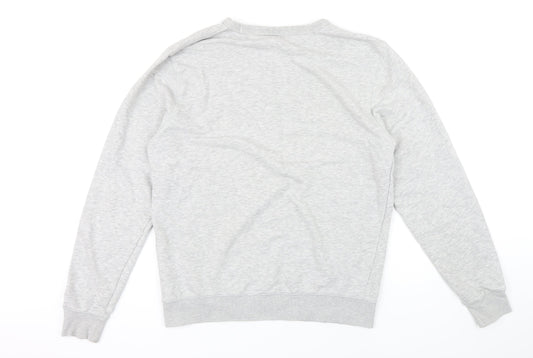 H&M` Womens Green Viscose Pullover Sweatshirt Size M