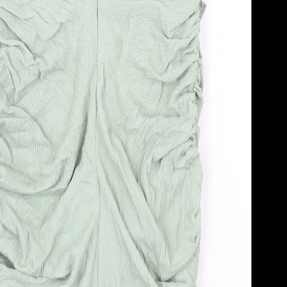 Womens UK Size 10 Club L Green Camisole Blouse