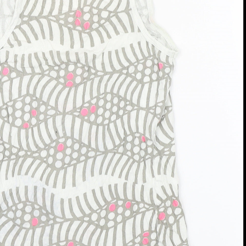 Womens UK Size 10 Top Shop Multicoloured Basic Tank