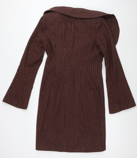 Womens UK Size 10 Topshop Red Overcoat